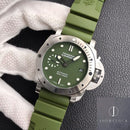 Fábrica VS - Panerai Submersible PAM01055 Mostrador Verde Tamanho 42mm