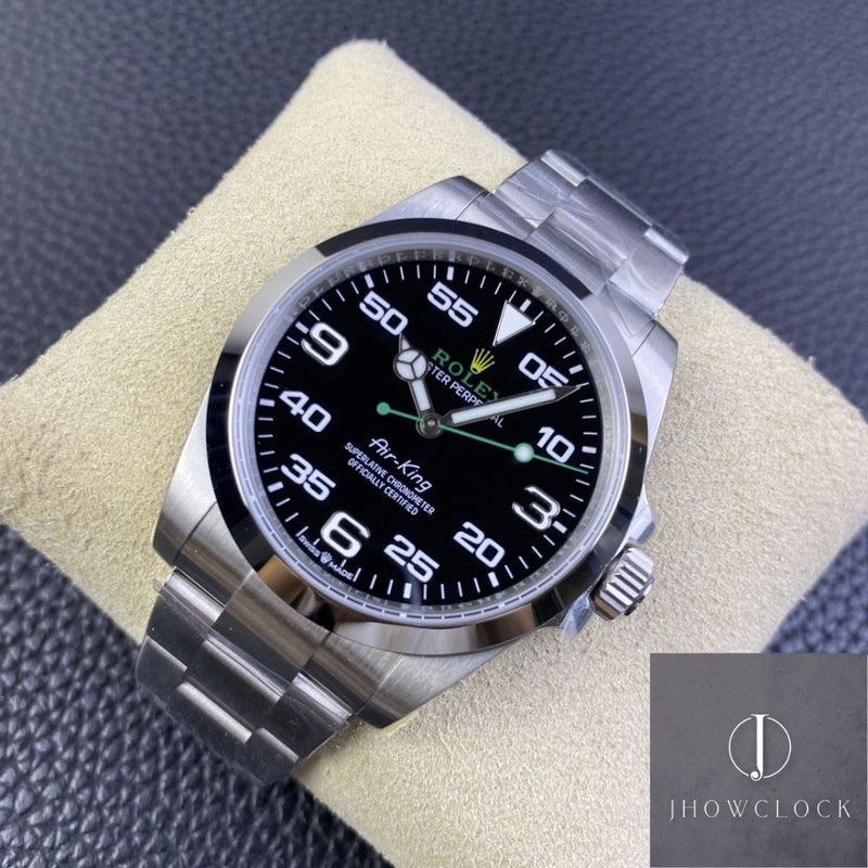 Fábrica JVS - Rolex Air King M116900-0001 Series Mostrador Preto
