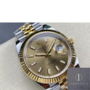 Fábrica Clean - Rolex Datejust M126333-0010 Bezel Champagne Tamanho 41mm