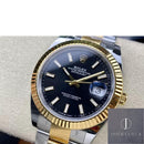 Fábrica Clean - Rolex Datejust M126333-0013 Mostrador Preto Tamanho 41mm