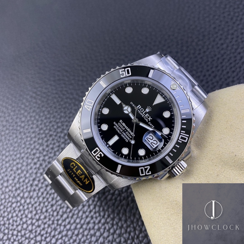 Fábrica Clean - Rolex Submariner M126610LN-0001 Preto Tamanho do Mostrador 41mm