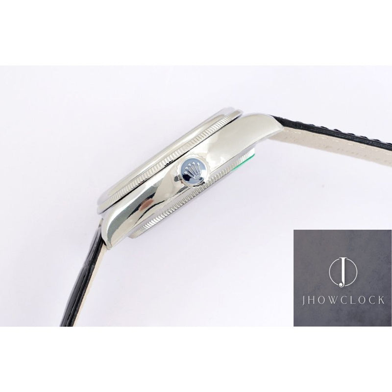 Fábrica EW - Rolex Cellini Moonphase M50535-0002 Mostrador Branco