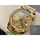 Rolex Day Date M228238-0002 Mostrador Prata Tamanho 40mm