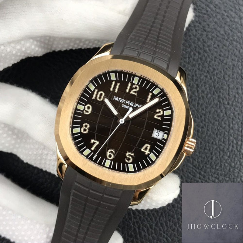Fábrica 3K - Patek Philippe Aquanaut 5167R-001 Mostrador Marrom