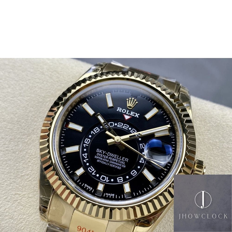 Fábrica Noob - Rolex Sky Dweller M326938-0004 Mostrador Preto