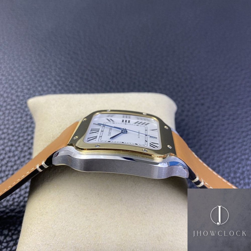 Fábrica BV - Cartier Santos W2SA0006 Pulseira de couro série