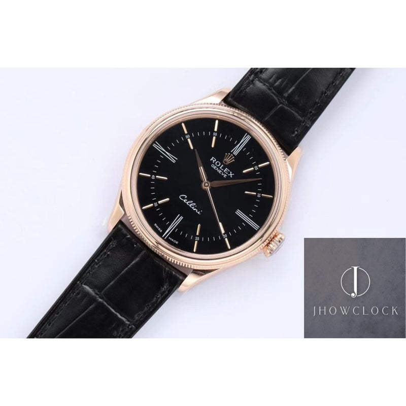 Fábrica EW - Rolex Cellini M50505-0009 Mostrador Preto