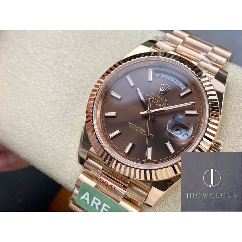 Rolex Day Date M228238-0002 Mostrador Prata Tamanho 40mm