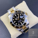 Fábrica Clean - Rolex Submariner 116613LN-0001 Preto Tamanho do Mostrador 40mm
