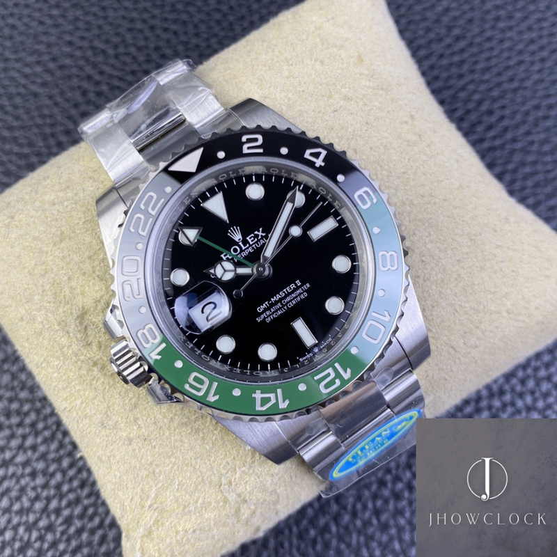 Fábrica Clean - Rolex GMT Master II M126720VTNR-0001 Mostrador Preto 3285
