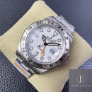 Fábrica JVS - Rolex Explorer M216570-0001 Series Mostrador Branco