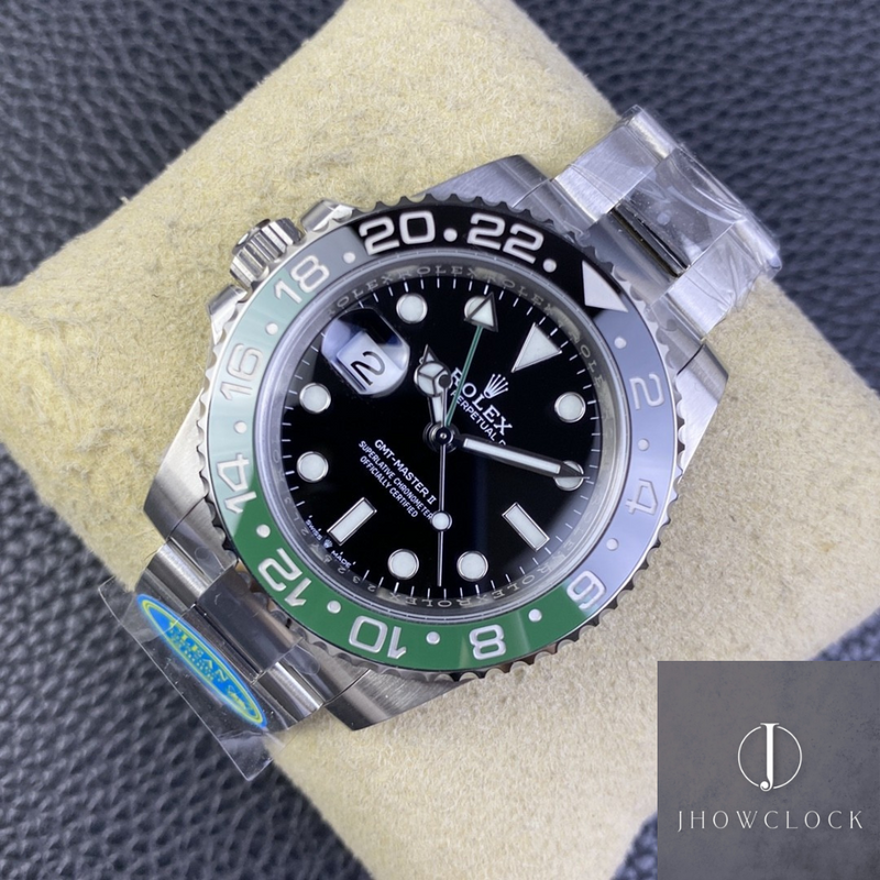 Fábrica Clean - Rolex GMT Master II M126720VTNR-0001 Mostrador Preto 3285