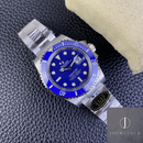 Fábrica Clean - Rolex Submariner 116619LB-97209 Mostrador Azul Tamanho 40mm