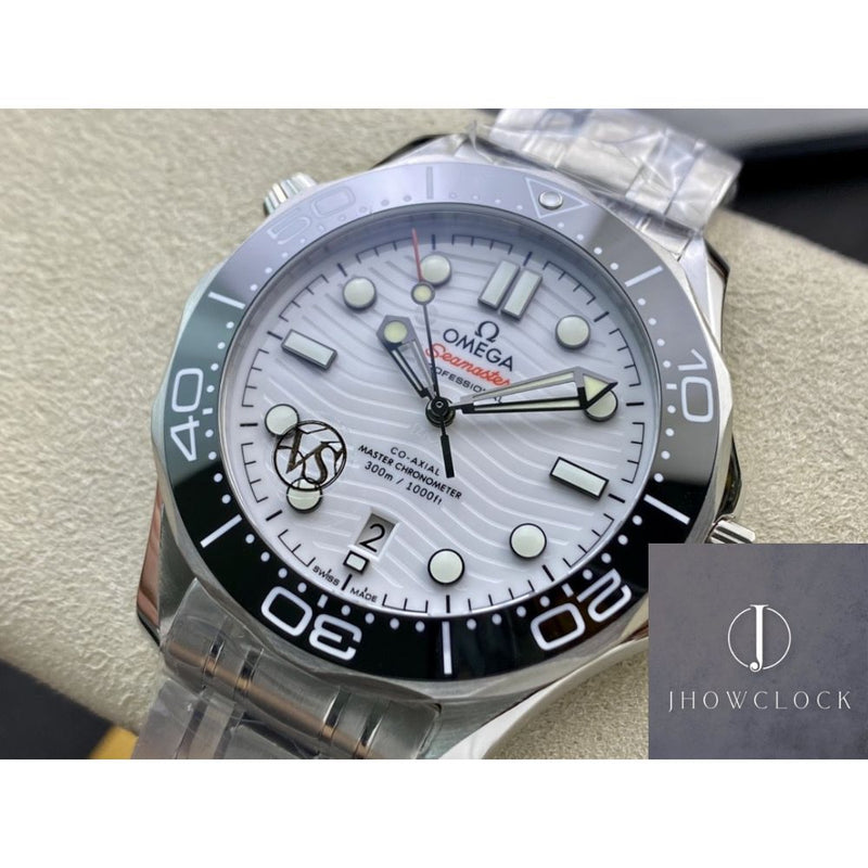 Fábrica VS - Omega Seamaster Diver 300M 210.30.42.20.04.001 Série de Mostrador Branco