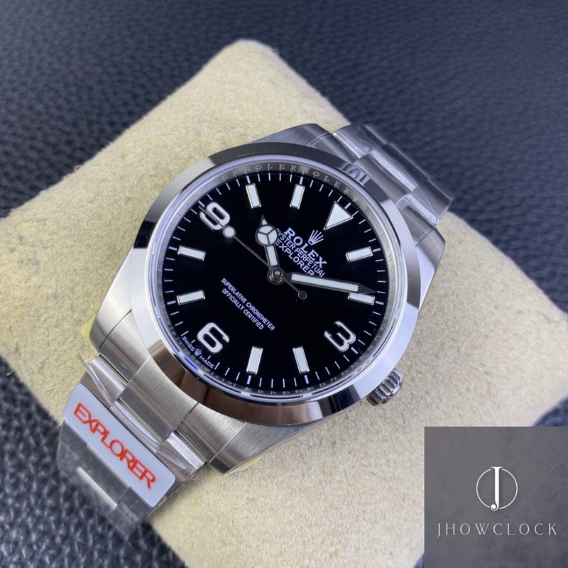 Fábrica JVS - Rolex Explorer M224270-0001 Mostrador Preto