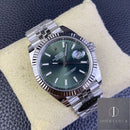 Fábrica Clean - Rolex Datejust M126334-0028 Verde Oliva Tamanho do Mostrador 41mm