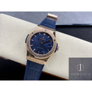 Fábrica HB - Hublot Classic Fusion 511.OX.7180.LR Mostrador Azul Ouro 18K