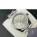 Fábrica EW - Rolex Oyster Perpetual M124300-0001 Mostrador Prata Tamanho 41mm