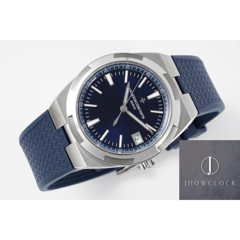 Fábrica PPF - Vacheron Constantin Overseas 4500V Pulseira de borracha azul