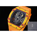 Fábrica RM - Richard Mille RM27-03 Tourbillon Pulseira de Borracha Laranja
