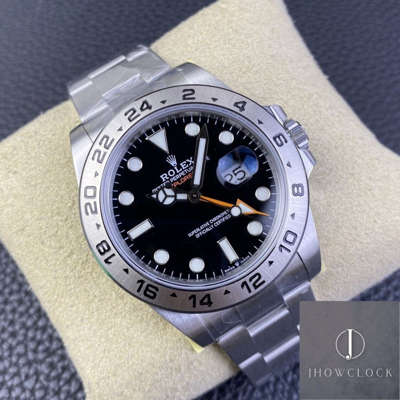 Fábrica JVS - Rolex Explorer M216570-0002 Series Mostrador Preto