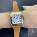 Fábrica BV - Cartier Santos W2SA0006 Pulseira de couro série