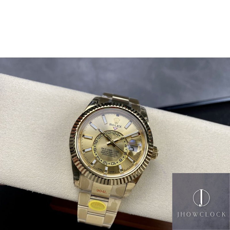 Fábrica Noob - Rolex Sky Dweller M326933-0009 Ouro