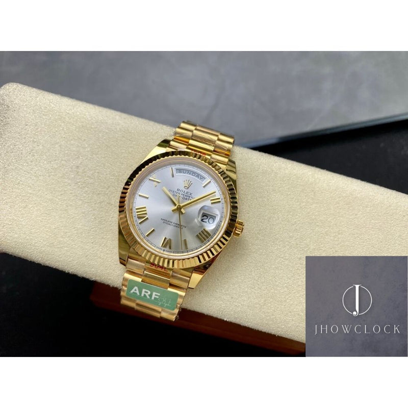 Rolex Day Date M228238-0002 Mostrador Prata Tamanho 40mm