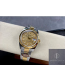 Fábrica Clean - Rolex Datejust M126333-0021 Mostrador Dourado Tamanho 41mm