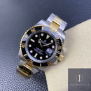 Fábrica Clean - Rolex Submariner 116613LN-0001 Preto Tamanho do Mostrador 40mm