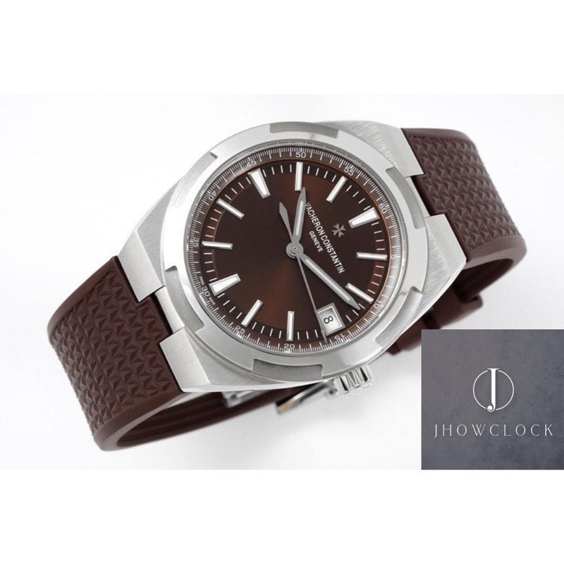 Fábrica PPF - Vacheron Constantin Overseas 4500V Pulseira De Borracha Marrom