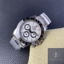 Fábrica Clean - Rolex Cosmograph Daytona M116500LN-0001 Mostrador Branco