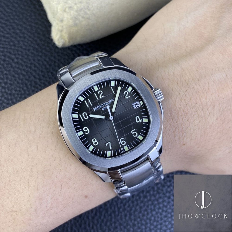 Fábrica 3K - Patek Philippe Aquanaut 5167/1A-001 Série Mostrador Preto