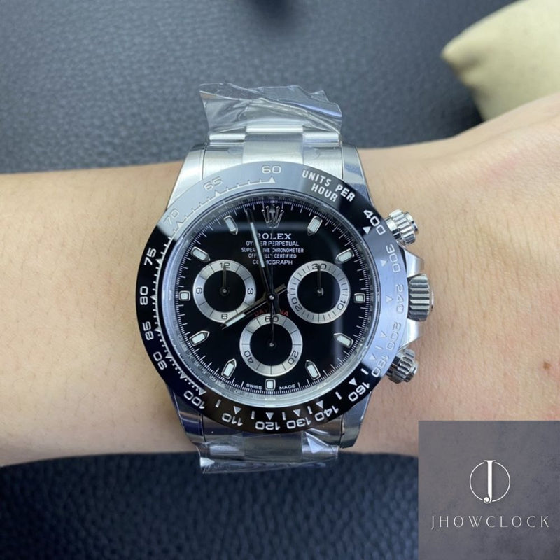 Fábrica Clean - Rolex Cosmograph Daytona M116500LN-0002 Mostrador Preto