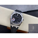 Fábrica APS - Audemars Piguet Royal Oak 15400 Pulseira de Borracha com Mostrador Preto