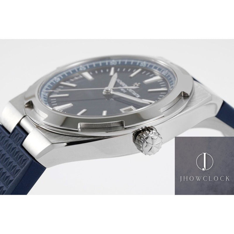 Fábrica PPF - Vacheron Constantin Overseas 4500V Pulseira de borracha azul