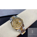 Fábrica Clean - Rolex Datejust M126333-0021 Mostrador Dourado Tamanho 41mm