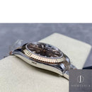 Fábrica Clean - Rolex Datejust M126331-0001 Mostrador Chocolate Tamanho 41mm