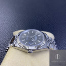 Fábrica Clean - Rolex Datejust M126334-0014 Mostrador Cinza Tamanho 41mm