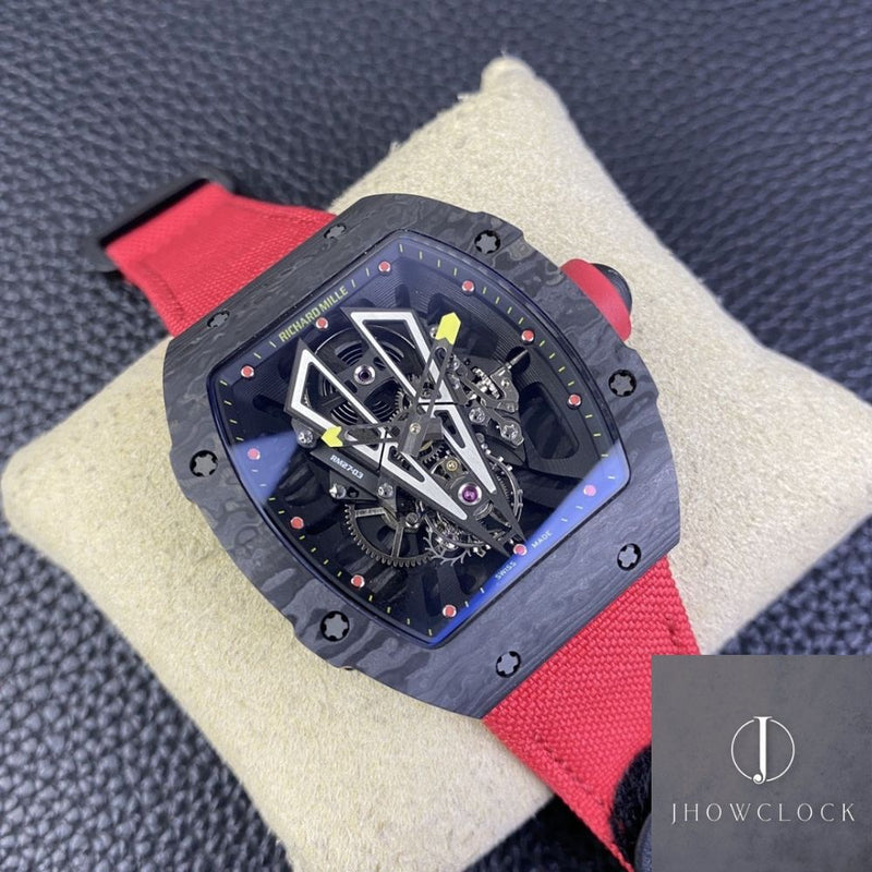 Fábrica BBR - Richard Mille RM27-03 Tourbillon Preto Fibra de Carbono