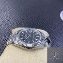 Fábrica Clean - Rolex Datejust M126334-0018 Mostrador Preto Tamanho 41mm