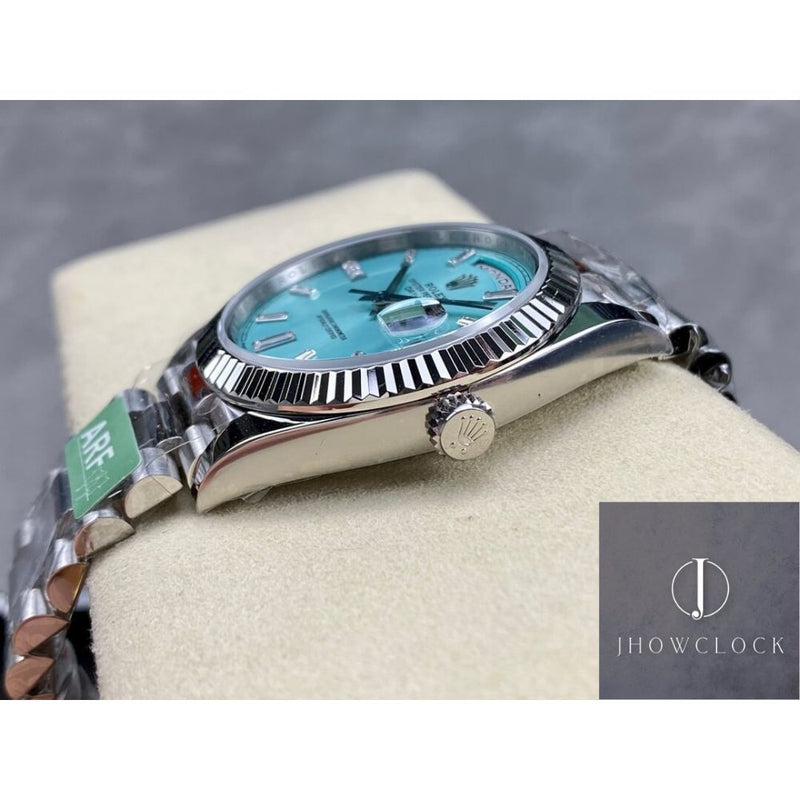 Rolex Day Date M228238-0002 Mostrador Prata Tamanho 40mm