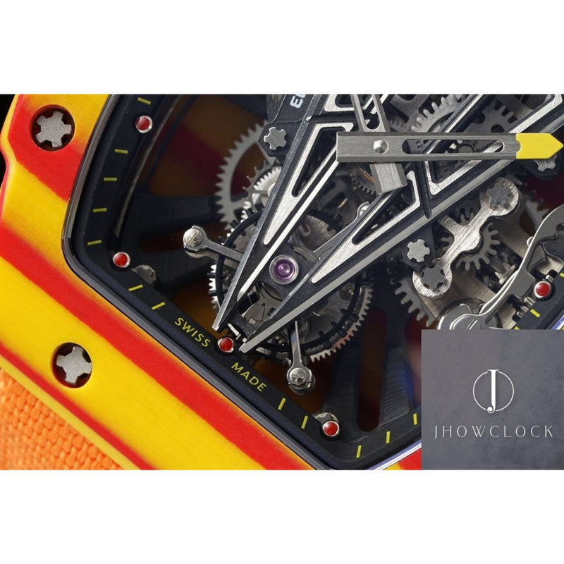 Fábrica RM - Richard Mille RM27-03 Tourbillon Pulseira de Nylon Laranja
