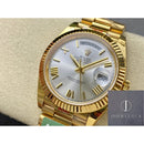 Rolex Day Date M228238-0002 Mostrador Prata Tamanho 40mm