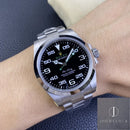 Fábrica JVS - Rolex Air King M116900-0001 Series Mostrador Preto