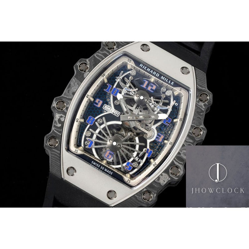Fábrica RM - Richard Mille RM21-01 Tourbillon Mostrador Azul