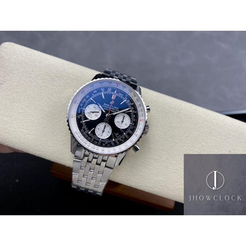 Fábrica BLS - Breitling Navitimer AB0127211C1A1 Mostrador Preto 46MM