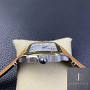 Fábrica BV - Cartier Santos W2SA0006 Pulseira de couro série