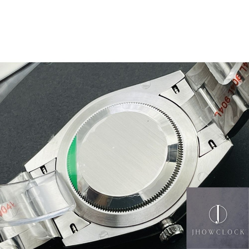 Fábrica EW - Rolex Oyster Perpetual M124300-0001 Mostrador Prata Tamanho 41mm