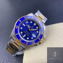 Fábrica Clean - Rolex Submariner 116613LB-0005 Tamanho do Mostrador Azul 40mm